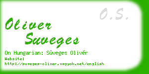 oliver suveges business card